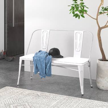 White metal dining discount bench